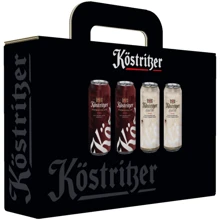 Подарочный набор пива Kostritzer Schwarzbier 4.8% 2х0.5 л + Kostritzel Edel Pils 4.8% 2х0.5 л (4014964199522): Объем, л 2