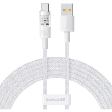 Кабель Baseus USB Cable to USB-C Gem Fast-Charging 100W 1m White (P10373002211-00): Тип USB Cable - USB-C