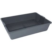 Туалет Savic Cat Tray для котів з сіткою 42х29.5х9.5 см чорний (0223): Вид відкритий