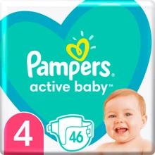 Подгузники Pampers Active Baby Maxi Размер 4 (9-14 кг) 46 шт (8001090949097): Тип Подгузники
