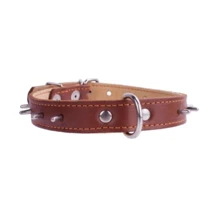 Ошейник Collar двойной с шипами (ш 45мм, д 56-68см) коричневый: Производитель Collar
