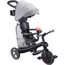 Велосипед детский Globber Explorer Trike 4в1 Deluxe Play черно-серый (636-120): Тип 3х колесный велосипед