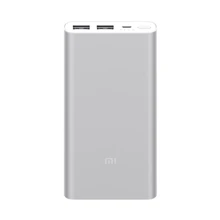 Внешний аккумулятор Xiaomi Mi Power Bank 2i (2S) 10000mAh Dual USB Quick Charge 2.0 Silver: Количество USB 2