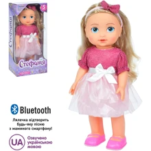 Кукла LimoToy 10 фраз, Bluetooth, реагирует на хлопок, песня, муз. (укр.) (M 5077 I UA): Возраст от 3 лет