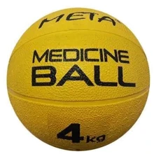 Мяч для фитнеса Медбол Meta Colour Medicine Ball 4 kg желтый Уни 23 см (3000400100): Диаметр, см 23