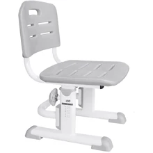 Стульчик Evo-kids EVO-301 G (арт.EVO-301 G) белый металл / сиденье,спинка,накладки-серые: Возраст ребенка От 3-х лет