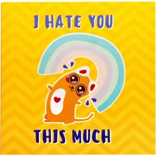 Открытка-шоколадка PAPAdesign "I hate you this much": Производитель PAPAdesign