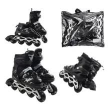Раздвижные ролики Best Roller колеса PU 50326-М (34-38) Черные: Цвет черный