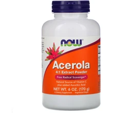 Now Foods Acerola 4:1 Extract Powder, 6 oz (170 g) (NOW-00740): Тип Витамин C