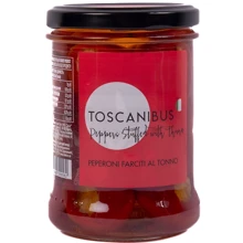 Перець червоний Toscanibus фарширований тунцем 290 г (8007760399582): Вага нетто 290 г