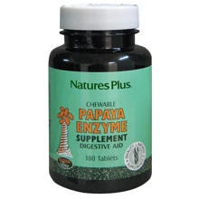 Natures Plus Papaya Enzyme 180 chewables Ферменты папайи: Тип Пищеварительные ферменты