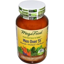 MegaFood Men Over 55 Whole Food Multivitamin & Mineral Iron Free 60 Tabs Вітаміни для чоловіків, без заліза 55+: Тип мультивітаміни