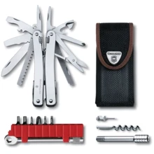 Мультитул Victorinox Swisstool Spirit X Plus Ratchet 105мм/36 предметов/черный кожаный чехол (3.0236.N): Тип мультитул (многофункциональный инструмент)