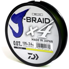 Шнур Daiwa J-Braid X4E 0.07mm 135m Yellow (12740-007): Тип Шнур