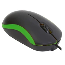 Мышь OMEGA OM-07 3D optical green (OM07VG): Интерфейс подключения проводная USB