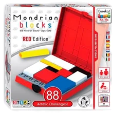 Головоломка Eureka Ah!Ha Games Mondrian Blocks, Блоки Мондриана, красный (473553): Вид Головоломка