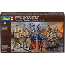 Набір фігурок Revell WWI Infantry German/British/French 1914 1:35 (2451): Виробник Revell