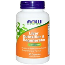 NOW Foods LIVER DETOXIFIER & REGENERATOR 90 VCAPS Детоксіфікатор і регенератор печінки: Форма випуску капсули