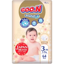 Підгузки Goo.N Premium Soft для дітей М 5-9 кг 64 шт. (F1010101-154): Тип Подгузники