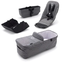 Текстиль на люльку и прогулку Style Set для коляски Bugaboo Donkey 3 Grey Melange, серый: Производитель Bugaboo