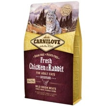 Сухой корм Carnilove Fresh Chicken Rabbit для взрослых кошек курица и кролик 2 кг (8595602527397): Тип Сухой корм
