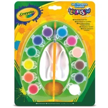 Набор постерных красок (washable) с палитрой и кистью Crayola (54-1066): Тип Акварельные