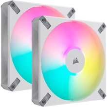 Кулер Corsair AF140 RGB Elite White Dual Pack (CO-9050160-WW): Рівень шуму, dB 33.8