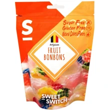 Льодяники Sweet Switch зі смаком фруктів з підсолоджувачами без цукру 100 г (5425032431502): Вага, г 100