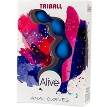 Анальные шарики Alive Triball Blue: Для кого Унисекс