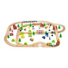 Дерев'яна залізниця Viga Toys 90 ел. (50998): Тип набір