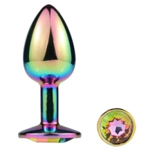 Металлическая анальная пробка MAI Attraction Toys №73 Rainbow: Для кого Унисекс