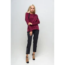 Джемпер FLFashion Грейс КСГ 1421 50 бордовый: Сезон Демисезон
