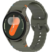 BeCover Strap Ribbed Tape Khaki for Samsung Galaxy Watch (20mm) 4 40mm-44mm/5 40-44mm/6 40-44mm/7 40-44mm (712043): Цвет зеленый