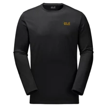 Жіночий лонгслів Jack Wolfskin Essential Longsleeve Men 1806041-6000 S чорний: Вид Лонгсливы
