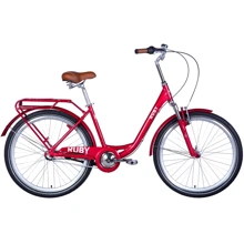 Велосипед Dorozhnik RUBY планет. AM 2024 SHIMANO NEXUS (красный) 26" (OPS-D-26-261): Материал рамы Алюминий