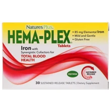 Nature's Plus Hema-Plex 30 Sustained Release 30 Tabs Комплекс витаминов и минералов: Форма выпуска Таблетки