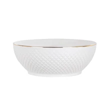 Салатник Lefard Brilliant Gold 13х7 см белый с золотом (949-001-4): Тип салатник