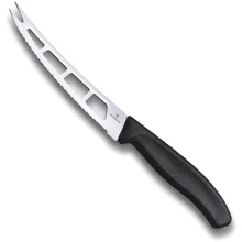 Victorinox (6.7863.13B) SwissClassic Butter&Cheese 13см волн. черный: Лезвие нержавеющая сталь