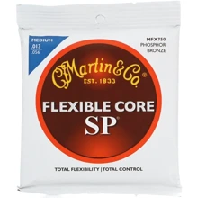 Струна для гитар Струны MARTIN MFX750 SP Flexible Core 92/8 Phosphor Bronze Medium (13-56): Тип Комплект струн