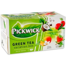 Чай Pickwick зелений асорті зі шматочками фруктів 20х1.5 г (8711000684160): undefined undefined