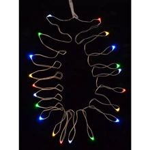 Електрогірлянди YES! Fun LED-нить, 20 ламп, багатобарвна, 2,10 м: Тип Лінійна
