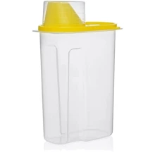 Контейнер Stenson для зберігання продуктів 15х8.5х27 см (WHW20475-6 yellow): Тип один предмет