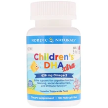 Nordic Naturals Children's DHA Xtra Berry Punch 636 mg Омега-3, ДГК і ЕПК для дітей зі смаком ягід 90 міні гелевих капсул: Тип Омега 3