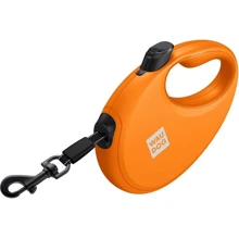 Поводок-рулетка для собак WAUDOG R-leash с контейнером для пакетов L оранжевый до 40 кг 5 м (26294): Тип шнура Лента