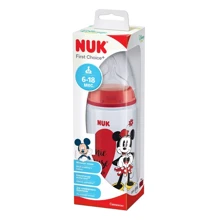 Бутылочка NUK Red Mickey Mouse FC 300 мл (3952948): Материал полипропилен