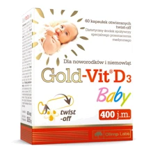 Olimp Gold-Vit D3 Baby витамин D3 60 капсул: Тип Витамин D