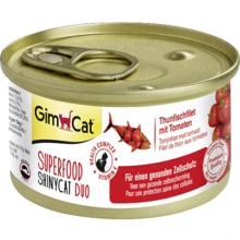 Влажный корм GimCat Shiny Cat Superfood с тунцом и помидором 4 шт.х70 g (2700000015018): Тип Консервы