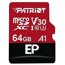 Карта памяти Patriot 64GB microSD class 10 UHS-I U3 V30 A1 (PEF64GEP31MCX): Тип карты MicroSDXC
