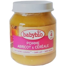 Пюре BabyBio органическое из яблока, абрикоса и злаков 130 г (3288131500737): Вид Фруктово-злаковое