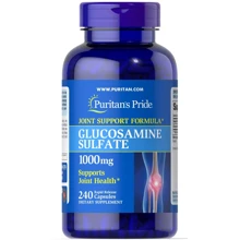 Puritan's Pride Glucosamine Sulfate 1000 mg Глюкозамин сульфат 240 капсул: Тип Глюкозамин